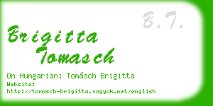 brigitta tomasch business card